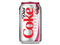 diet cherry coke can